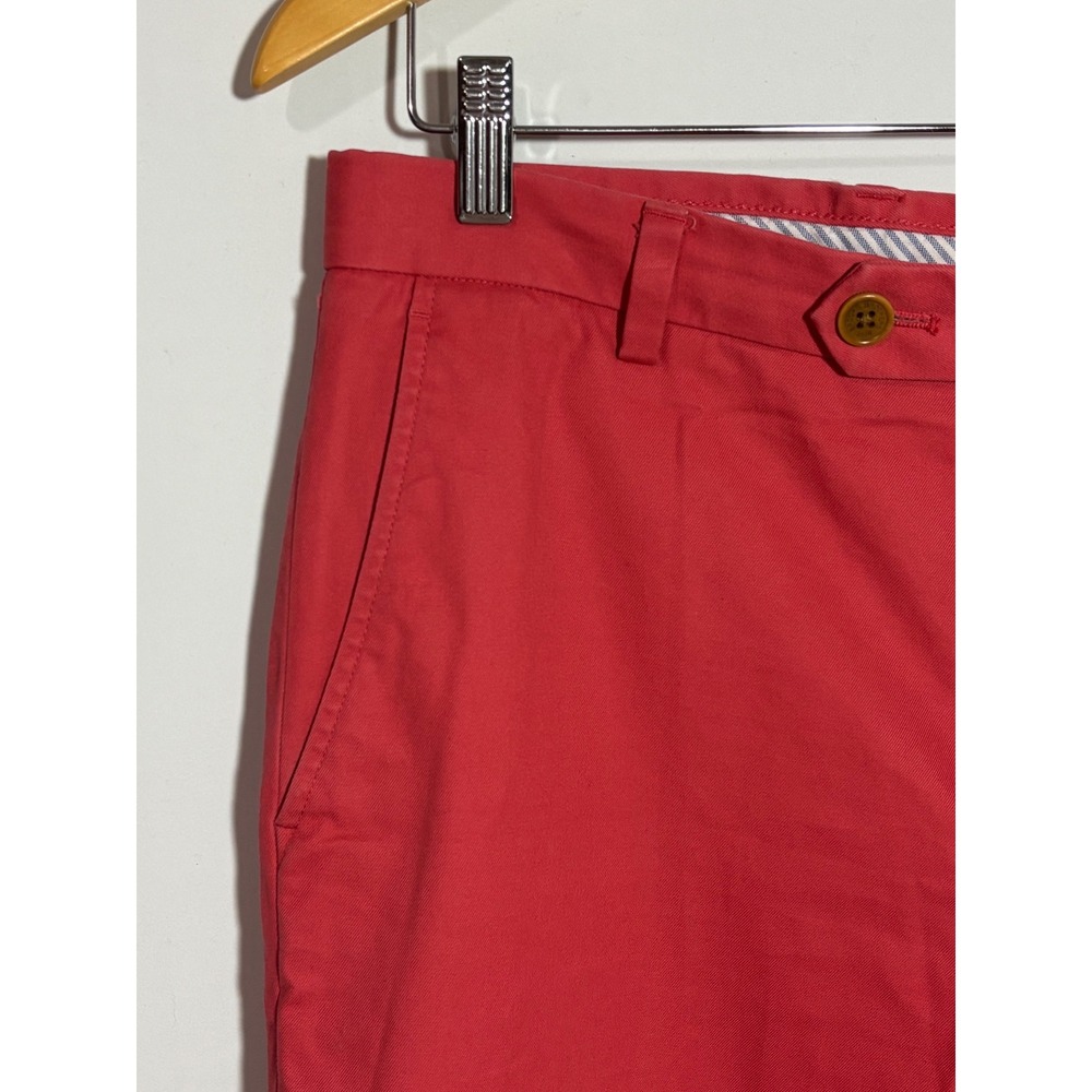 Brooks Brothers Milano Slim Fit Salmon Supima Cotton Chino Pants Mens 33x32 - Picture 2 of 12